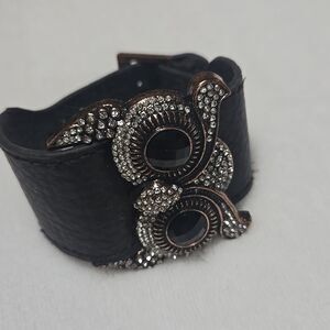 Brown Leather Owl Bracelet